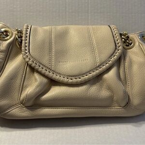 Aimee Kestenberg Cream Leather Shoulder Bag‎